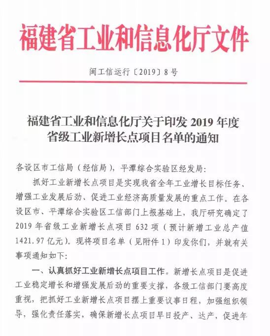 金强建材项目被列入2019省级工业新增长点项目名单