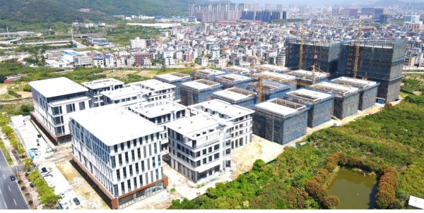 金强科创公园全面封顶！24栋主体结构完工，冲刺竣工节点